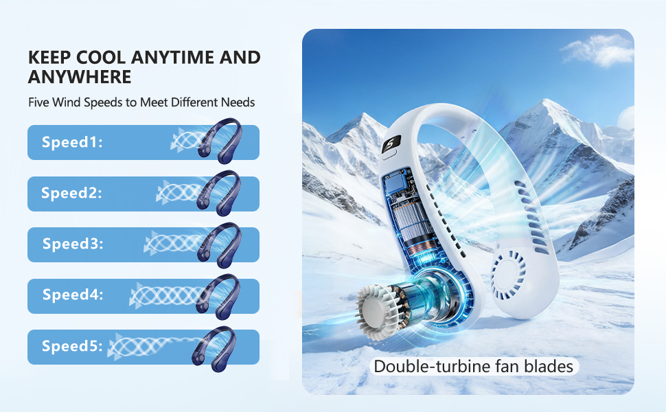 portable neck fan