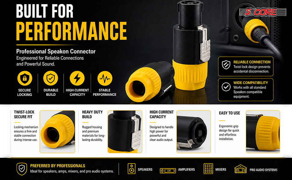Professional Speakon Adapter