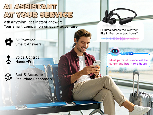 bone conduction headphones with camera
