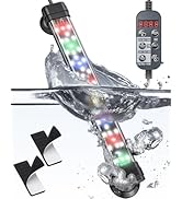 Pawfly 5 W Aquarium LED Light 8 Inch 24/7 Fish Tank Light with Full Spectrum Brilliant White Blue...