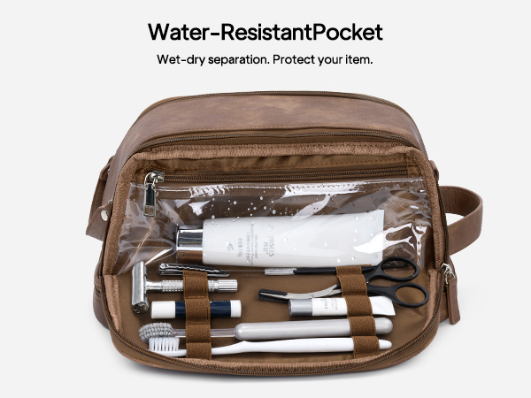 wet-dry separation toiletry bag