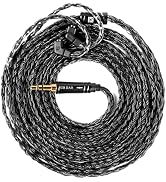 2.0m Long IN Ear Monitor Cable,KBEAR ST24 PLUS IEM Cable,5N OCC Silver-plated HiFi Earphone Upgra...