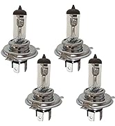 Edearkar H4 Halogen Headlight Bulb, H4 P43T 12V 100W/90W Xenon Light Bulb, White Light 4300K, Dua...