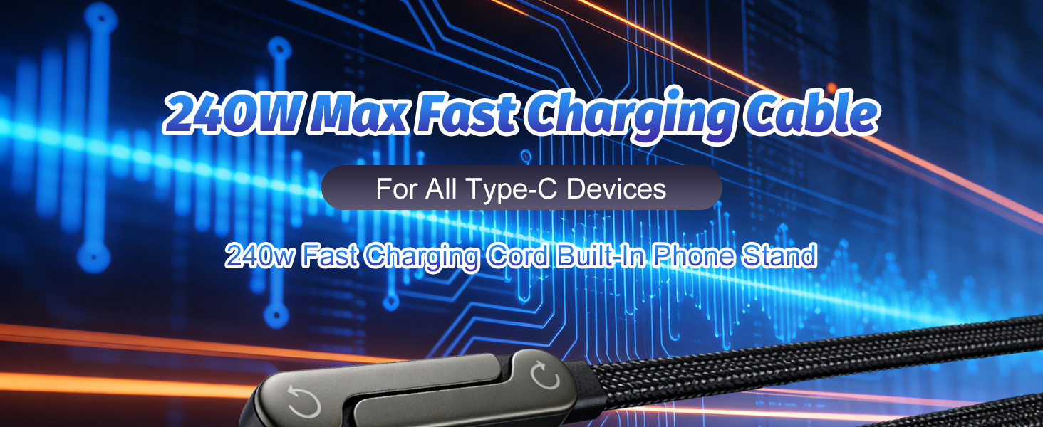 2-in-1 Invisible Holder Charger Cable