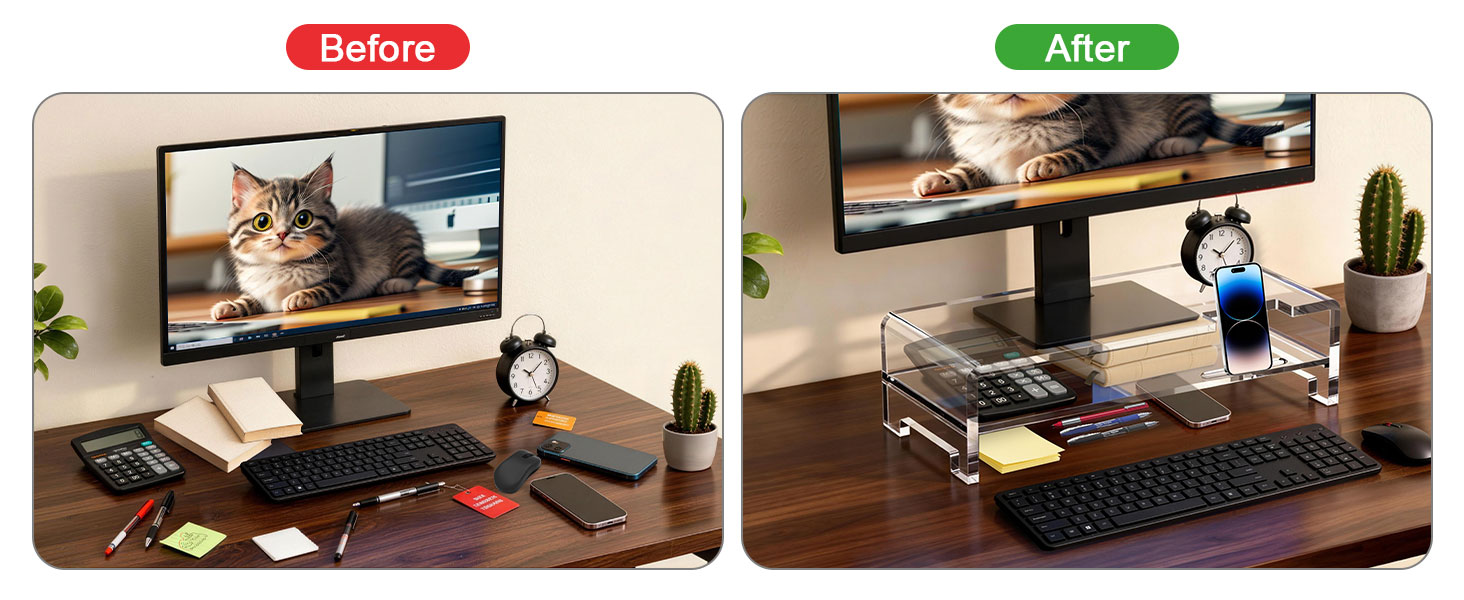 Clear Computer Stand Laptop Riser