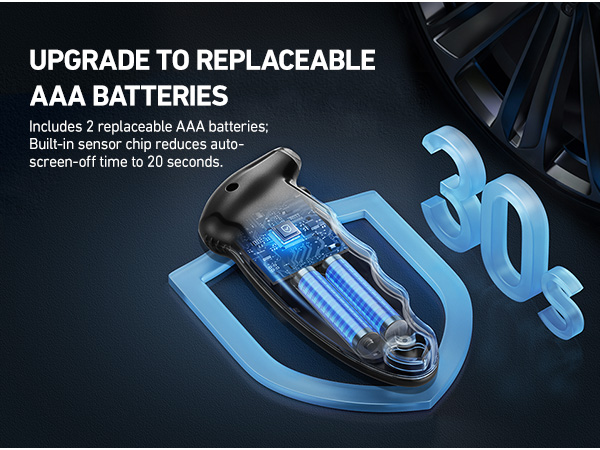 battery powered tire pressure gauge