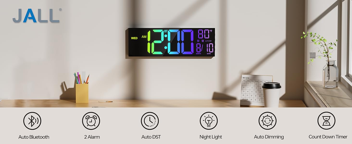 digital wall clock
