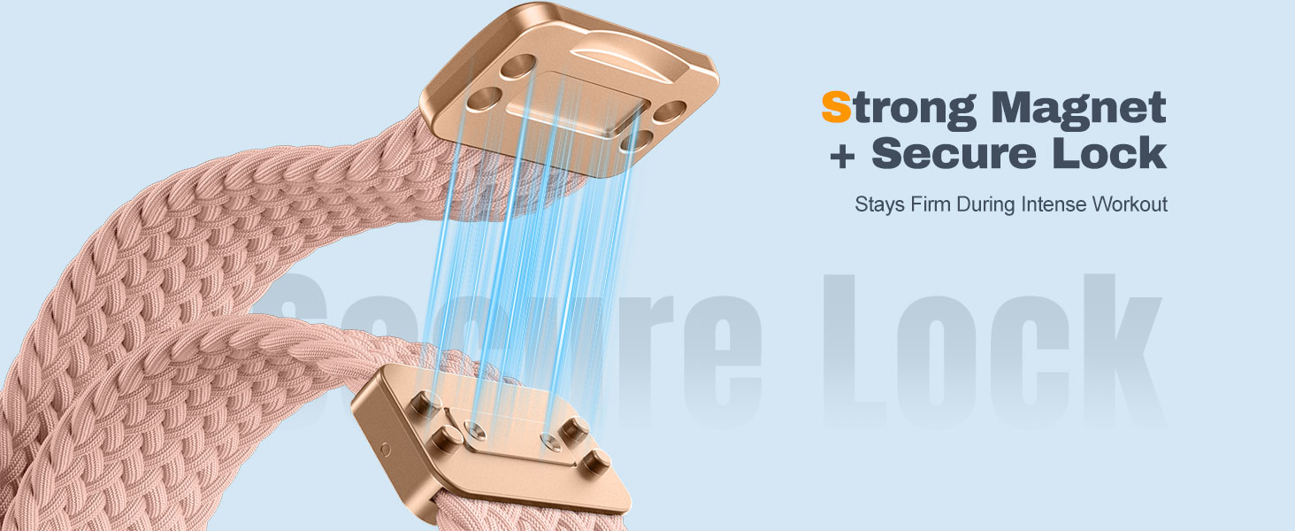 Strong Magnet + Secure Lock Stays Firm During Intense Workout