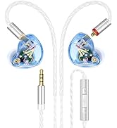 Vibes 202M Wired Earbuds - HiFi in Ear Monitor Headphones - Noise Isolating Ear Buds w/ Mic - Cle...