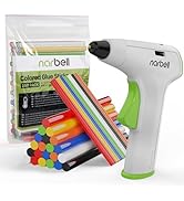 Narbell Cordless Hot Glue Gun Kit with 30 Pcs Sticks&amp; Mini Hot Glue Sticks in Vibrant Colors (100...