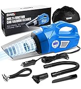 DNA MOTORING TOOLS-10183 2-in-1 Portable Mini Corded Car Vacuum Cleaner Air Compressor w/LED Ligh...