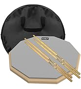 AAGUT Practice Pad for Drumming 12 Inch with Sticks, Double Sided Silent Marching Band Snare Drum...