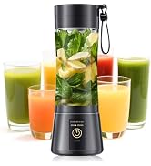 Personal Size Portable Blender Make Smoothies - 12oz Mini Blender Juice Cup | Small Blender with ...