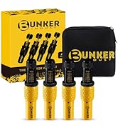 BUNKER INDUST Adjustable Auto-Stop Tire Deflator Valve Kit (10-30 PSI),4 PCS Tire Air Down Tool O...