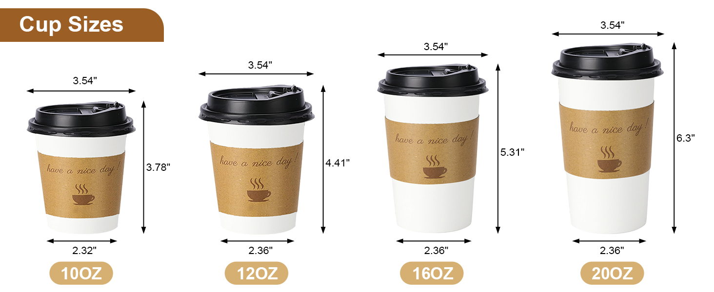 paper coffee cups with lids