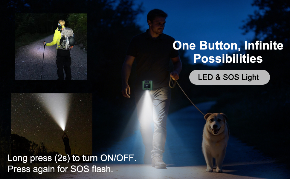 Built-in LED Light &amp;amp; SOS Mode