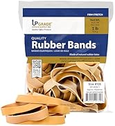 Upgrade Office Supply UPG234107 Rubber Bands, Size 107 (7 x 5/8), 40 Bands, 1 lb Bag, USA