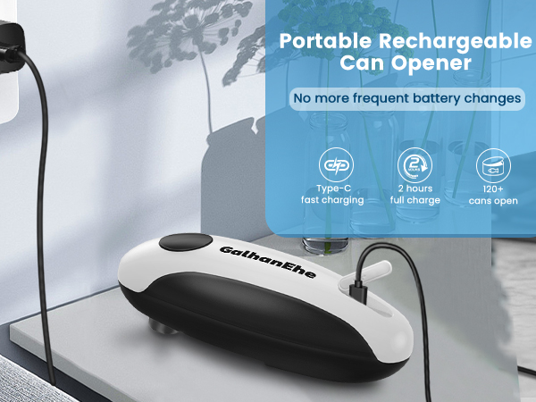 rechargeable can opener