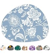 Niniubye Mouse Pad, Premium-Textured Oval Computer Pad, 8.7" x 7.1" Thick 3 mm Anti-Slip Waterpro...
