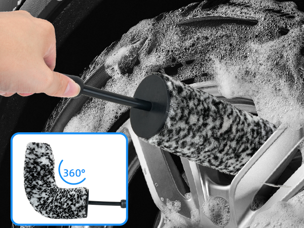 Car Wheel Brush kit, Tire Brush, Wheel Cleaner Brush