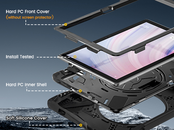 fire hd 10 2023 case with handle strap