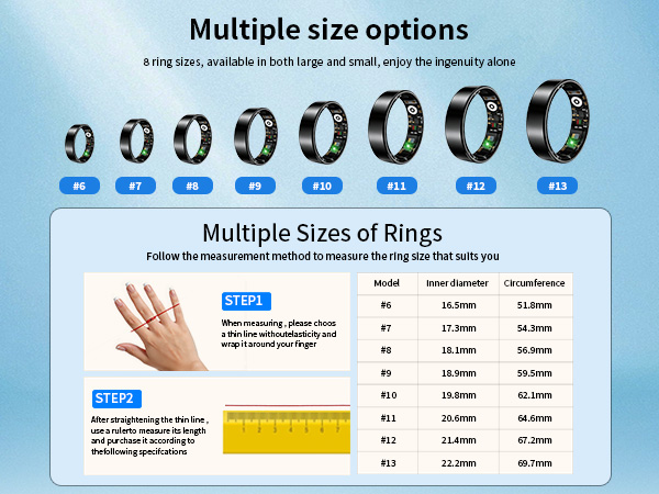 Multiple size options