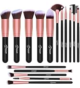 Makeup Brushes Makeup Brush Set - 16 Pcs BESTOPE PRO Premium Synthetic Foundation Concealers Eye ...