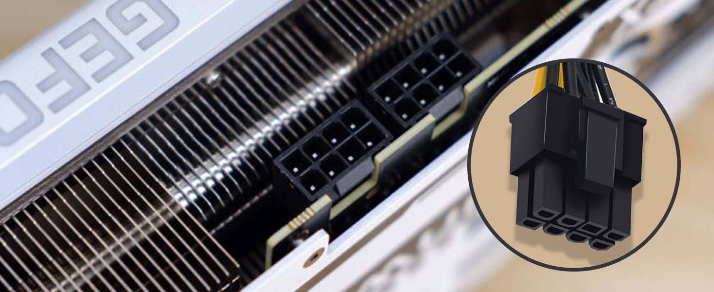 8 Pin PCIe Splitter Cable