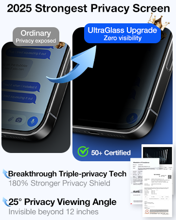 17 pro max privacy screen protector