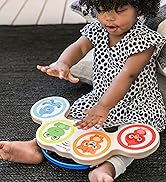Baby Einstein Magic Touch Wooden Drum Musical Toy, Ages 6 months Plus