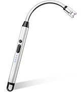 VEHHE Electric Candle Lighter, Plasma Arc Windproof BBQ Lighter with Nti-False-Touch Lock, Electr...