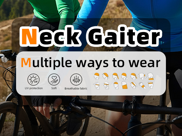 Neck Gaiter Face Cover for UV Sun Protection, Breathable Cooling Gator for Men Women Outdoor Sports