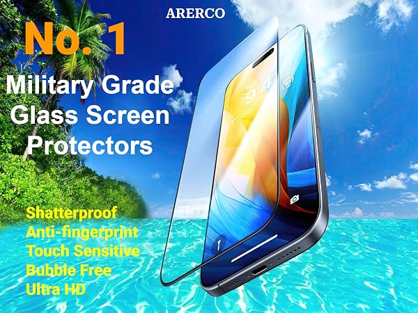 iPhone 16 Pro Max Tempered Glass Screen Protector