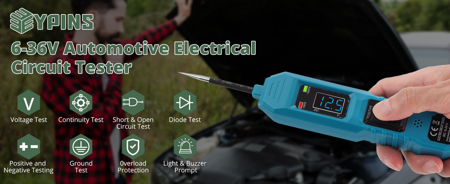 EYPINS Automotive Power Circuit Probe Tester