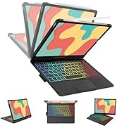 BORIYUAN Touchpad Keyboard Case for iPad 10th Generation 10.9" 2022 - Multi-Touch Trackpad,7 Colo...