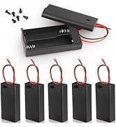 VWEICYY 6PCS 2 x 1.5V AA Battery Holder Enclosures with Wire Leads and On/Off Switch (6)