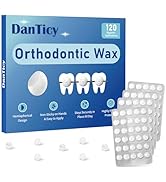 DanTicy Orthodontic Wax for Braces, Dental Wax, Pre-Cut Bowl Shape Dental Strips, No Kneading Req...