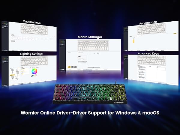 womier wired gaming keyboard