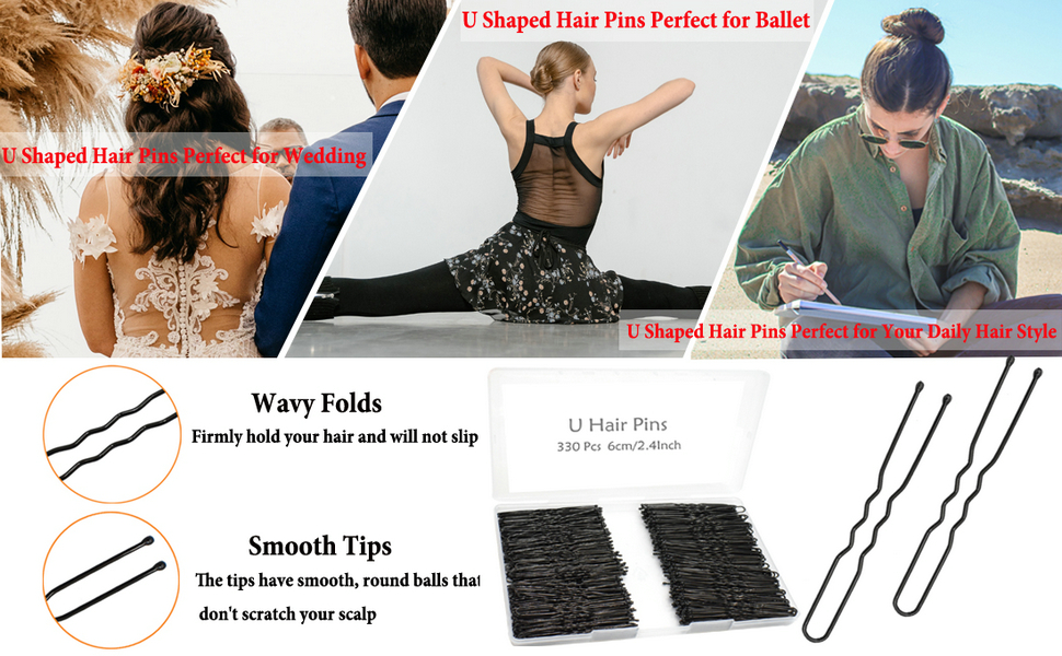 u shaped hair pins
