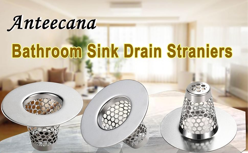 bathroom sink drain strainers