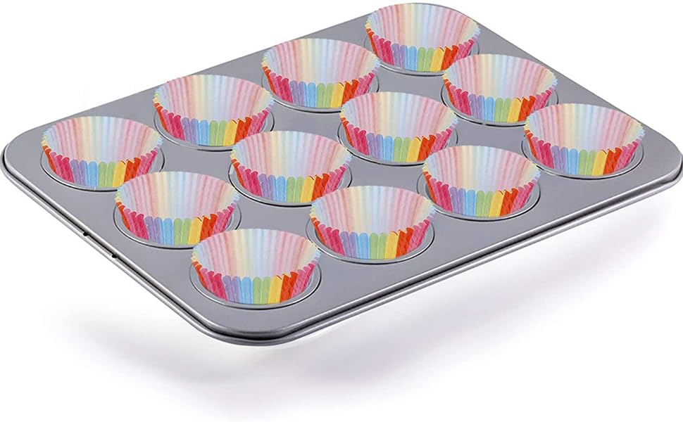 Rainbow Cupcake Liners