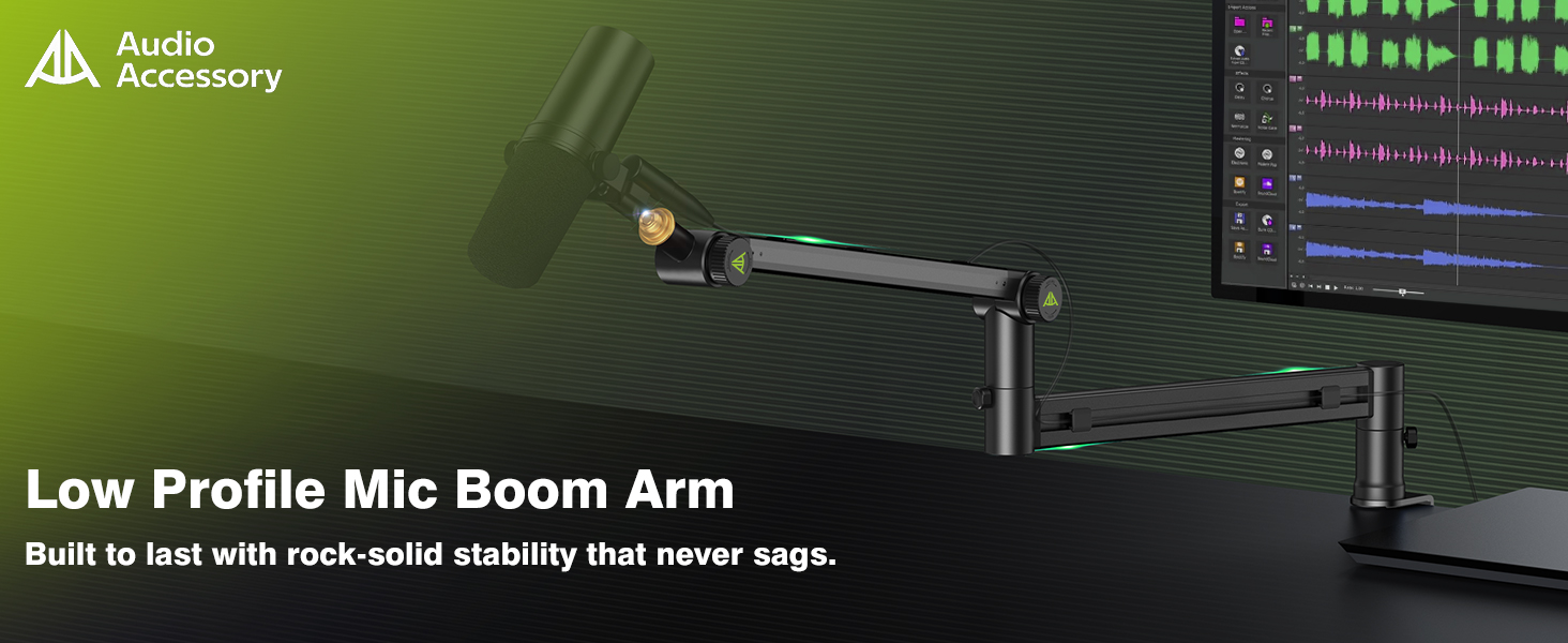 Low Profile Mic Boom Arm