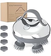 AMIR Upgraded Electric Scalp Massager, Portable Head Massager, 100 Massage Nodes, Rechargeable Ha...