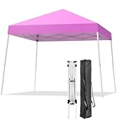 Oneofics Canopy Tent, 10X10 FT Pop Up Canopy Outdoor Instant Tent Slant Legs with Carrying Bag, P...