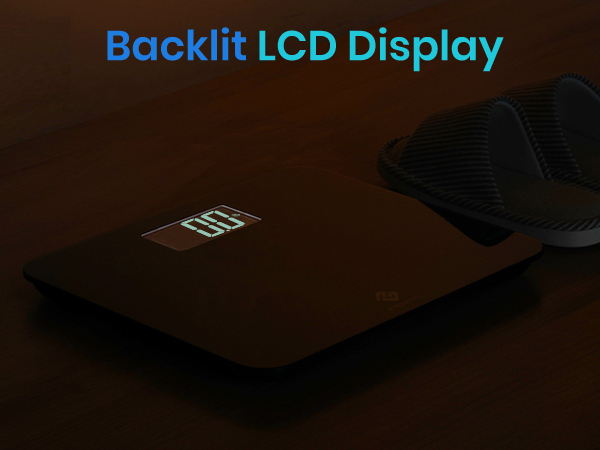 backlit LCD display makes the numbers visible even in dim light