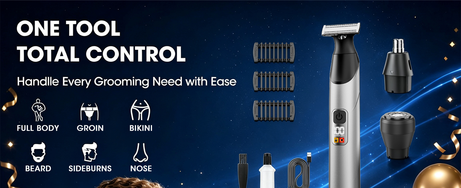 IPX6 Waterproof trimmer for men