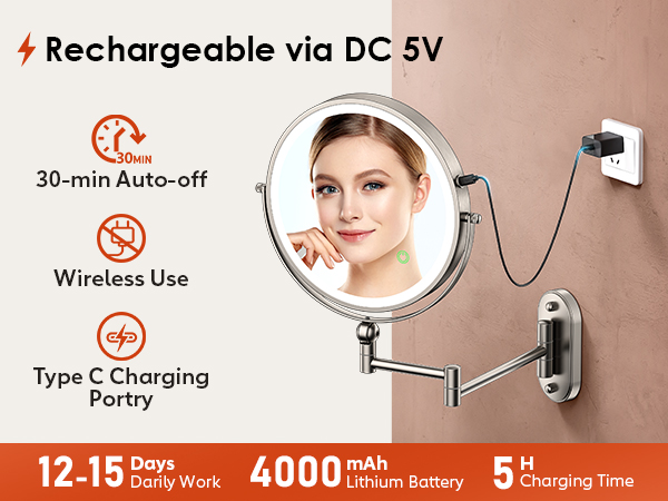 makeup mirror wall mirror light up mirror magnifying mirror with light