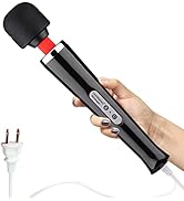CHARMING Wired Powerful Handheld Massager with Strong 10 Vibrations Back Massage, Personal Therap...