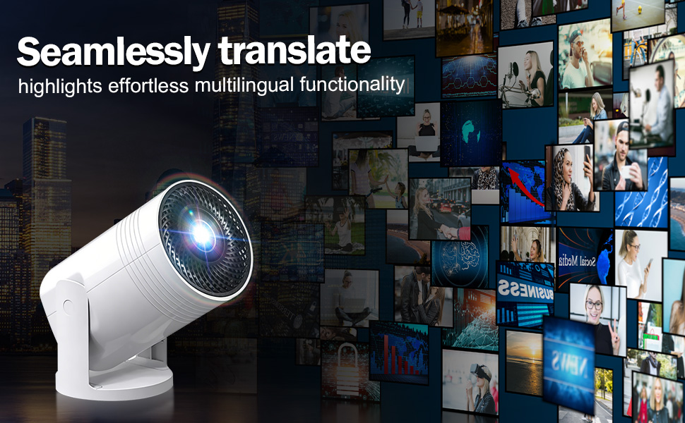 projector;mini projector;portable projector;projector with wifi and bluetooth;projector for bedroom