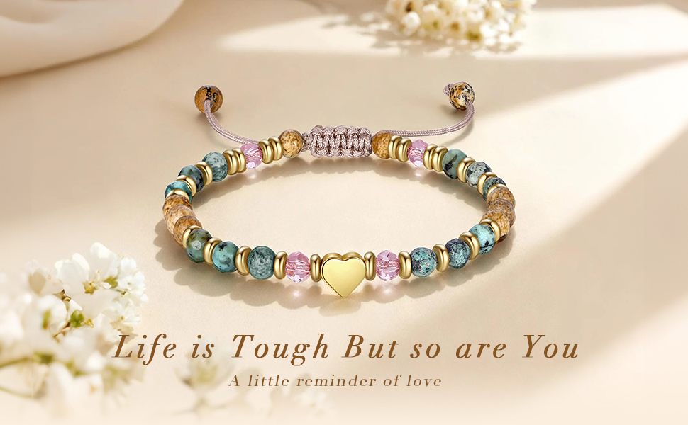 Inspirational Gifts for Women Birthday Healing Natural Stone Bracelets